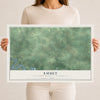 Map of Emmet, Marathon County, Wisconsin, 12 x 18 inch unframed archival matte print