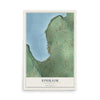 Map of Ephraim, Wisconsin, 12 x 18 inch unframed archival matte print