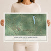 Map of Fairchild, Wisconsin, 12 x 18 inch unframed archival matte print