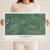 Map of Flambeau, Price County, Wisconsin, 12 x 18 inch unframed archival matte print