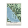 Map of Fountain City, Wisconsin, 12 x 18 inch unframed archival matte print