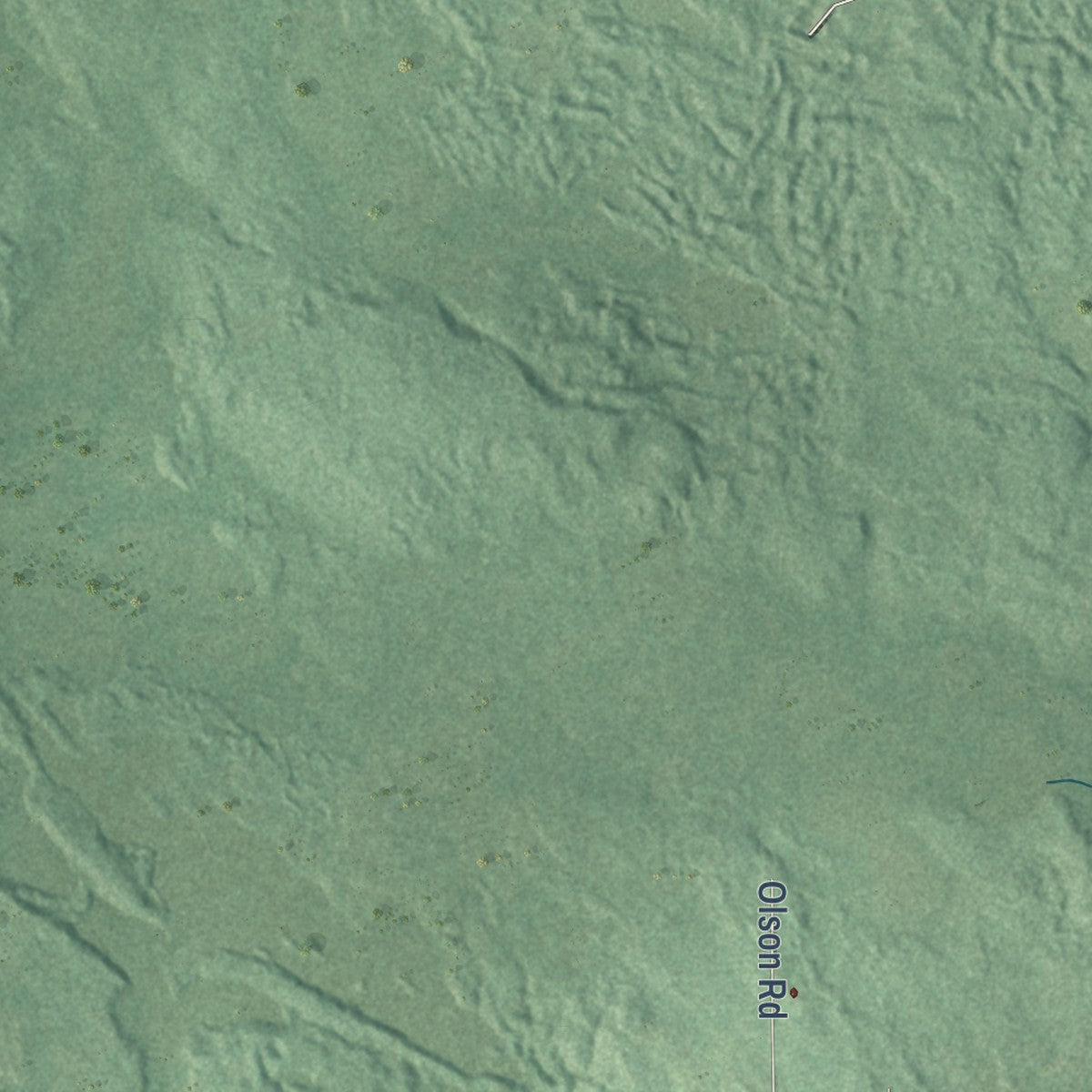Second close-up of the map of Frog Creek, Wisconsin print showing more streets and buildings