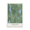 Map of Georgetown, Polk County, Wisconsin, 12 x 18 inch unframed archival matte print