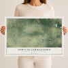 Map of the Town of Germantown, Washington County, Wisconsin, 12 x 18 inch unframed archival matte print
