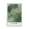 Map of Glen Flora, Wisconsin, 12 x 18 inch unframed archival matte print