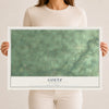 Map of Goetz, Wisconsin, 12 x 18 inch unframed archival matte print