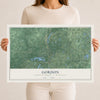 Map of Gordon, Douglas County, Wisconsin, 12 x 18 inch unframed archival matte print