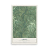 Map of Grant, Dunn County, Wisconsin, 12 x 18 inch unframed archival matte print