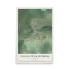 Map of Grantsburg, Wisconsin, 12 x 18 inch unframed archival matte print