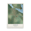 Map of Gresham, Wisconsin, 12 x 18 inch unframed archival matte print
