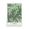 Map of Hamburg, Vernon County, Wisconsin, 12 x 18 inch unframed archival matte print