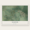 Hanover, Wisconsin map print, the full design
