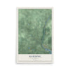 Map of Harding, Wisconsin, 12 x 18 inch unframed archival matte print