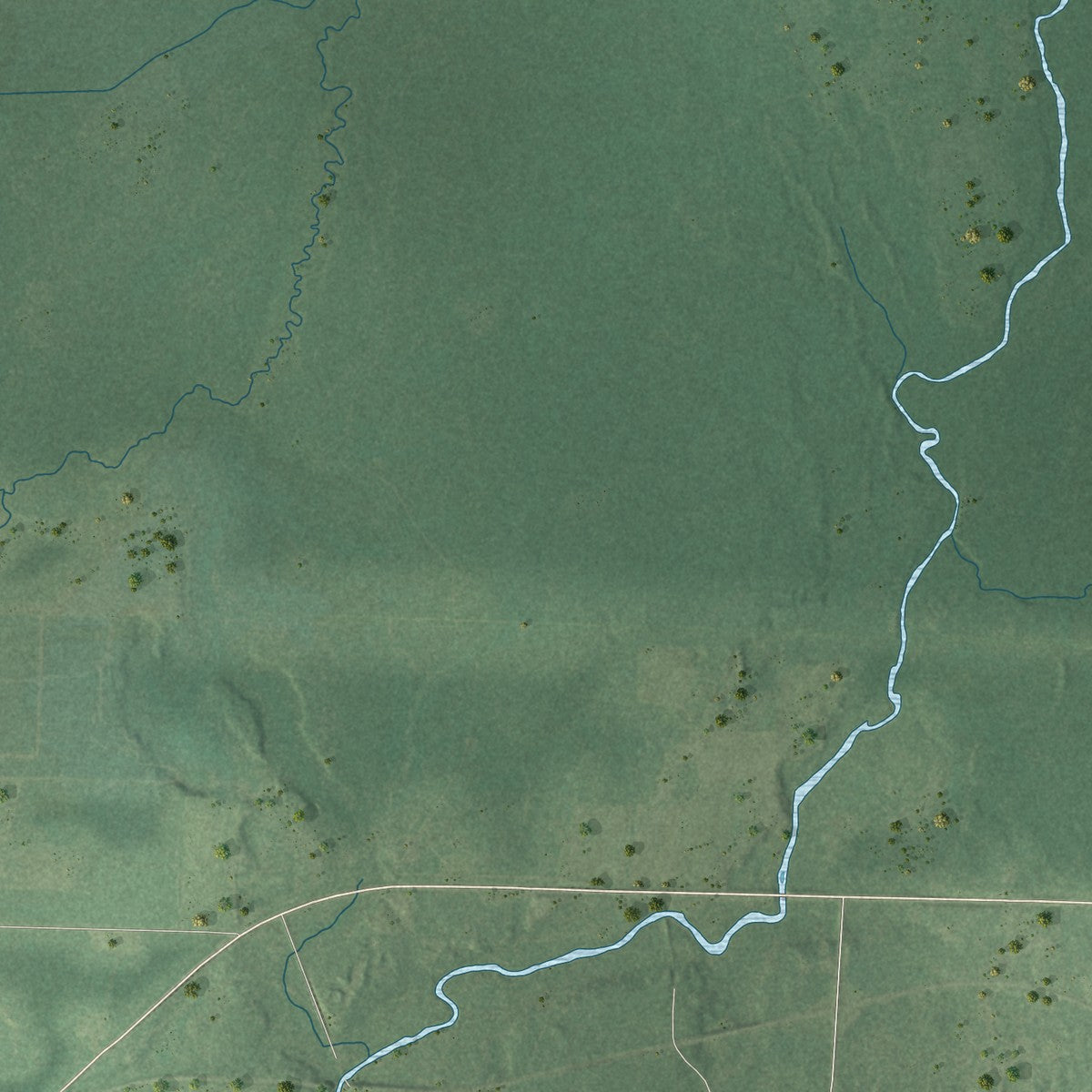 Second close-up of the map of Harmony, Price County, Wisconsin print showing more streets and buildings