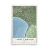 Map of Harrison, Wisconsin, 12 x 18 inch unframed archival matte print