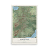 Map of Hartland, Waukesha County, Wisconsin, 12 x 18 inch unframed archival matte print