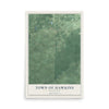 Map of the Town of Hawkins, Wisconsin, 12 x 18 inch unframed archival matte print