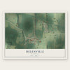 Helenville, Wisconsin map print, the full design