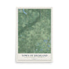 Map of the Town of Highland, Douglas County, Wisconsin, 12 x 18 inch unframed archival matte print