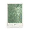 Map of Hill, Wisconsin, 12 x 18 inch unframed archival matte print