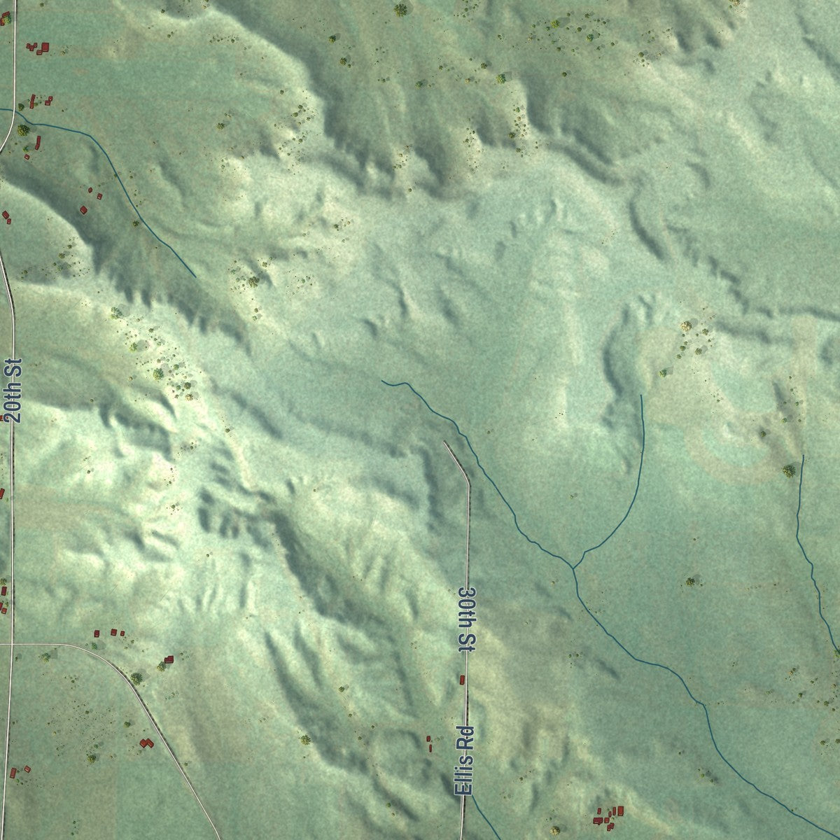 Close-up of the map of Howard, Chippewa County, Wisconsin print showing street and building detail