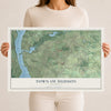 Map of the Town of Hudson, Wisconsin, 12 x 18 inch unframed archival matte print
