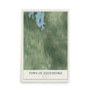 Map of the Town of Hustisford, Wisconsin, 12 x 18 inch unframed archival matte print