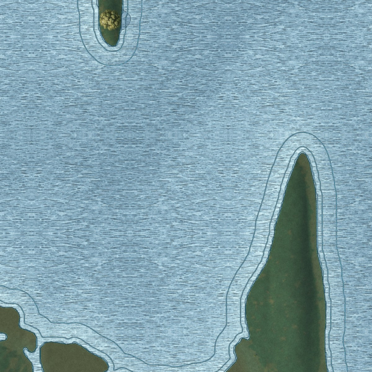 Second close-up of the map of Hustisford, Wisconsin print showing more streets and buildings