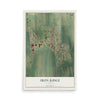Map of Iron Ridge, Wisconsin, 12 x 18 inch unframed archival matte print