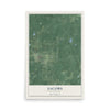 Map of Jacobs, Wisconsin, 12 x 18 inch unframed archival matte print