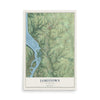 Map of Jamestown, Wisconsin, 12 x 18 inch unframed archival matte print