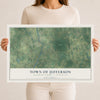 Map of the Town of Jefferson, Jefferson County, Wisconsin, 12 x 18 inch unframed archival matte print