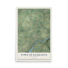 Map of the Town of Kaukauna, Wisconsin, 12 x 18 inch unframed archival matte print