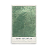 Map of the Town of Kennan, Wisconsin, 12 x 18 inch unframed archival matte print