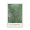Map of the Town of Kingston, Juneau County, Wisconsin, 12 x 18 inch unframed archival matte print