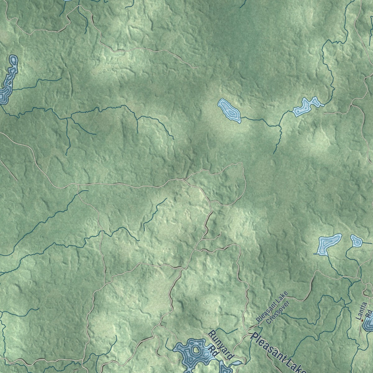 Second close-up of the map of Knight, Wisconsin print showing more streets and buildings