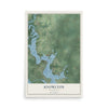 Map of Knowlton, Wisconsin, 12 x 18 inch unframed archival matte print