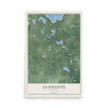 Map of La Follette, Wisconsin, 12 x 18 inch unframed archival matte print
