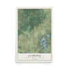 Map of La Grange, Walworth County, Wisconsin, 12 x 18 inch unframed archival matte print