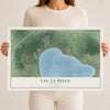 Map of Lac La Belle, Wisconsin, 12 x 18 inch unframed archival matte print
