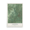 Map of Lafayette, Monroe County, Wisconsin, 12 x 18 inch unframed archival matte print