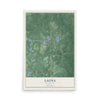 Map of Laona, Wisconsin, 12 x 18 inch unframed archival matte print