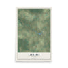 Map of Larrabee, Wisconsin, 12 x 18 inch unframed archival matte print