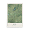 Map of Leeds, Wisconsin, 12 x 18 inch unframed archival matte print