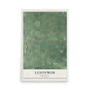 Map of Lemonweir, Wisconsin, 12 x 18 inch unframed archival matte print