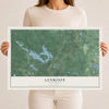 Map of Lenroot, Wisconsin, 12 x 18 inch unframed archival matte print