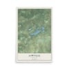 Map of Lowville, Wisconsin, 12 x 18 inch unframed archival matte print