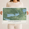 Map of the Town of Marquette, Wisconsin, 12 x 18 inch unframed archival matte print