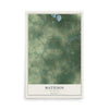 Map of Matteson, Wisconsin, 12 x 18 inch unframed archival matte print