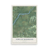 Map of the Town of Mazomanie, Wisconsin, 12 x 18 inch unframed archival matte print